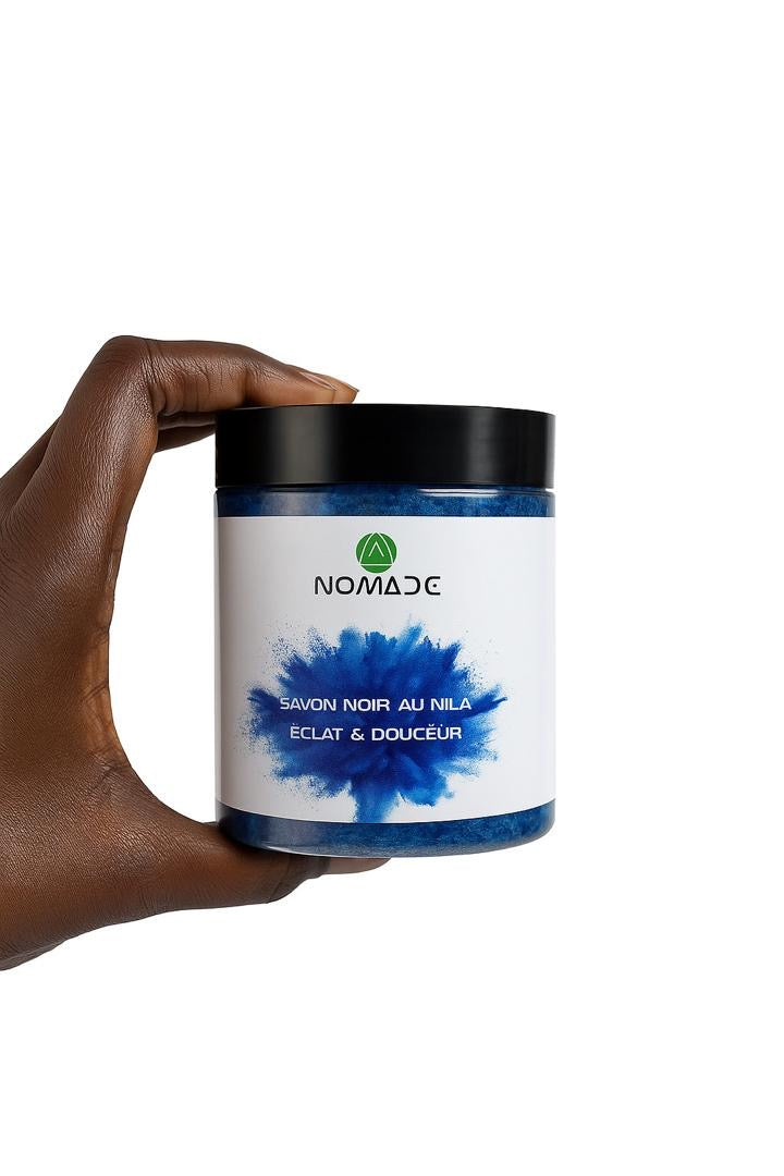 Savon au nila bleu avec gant Kessa 250g