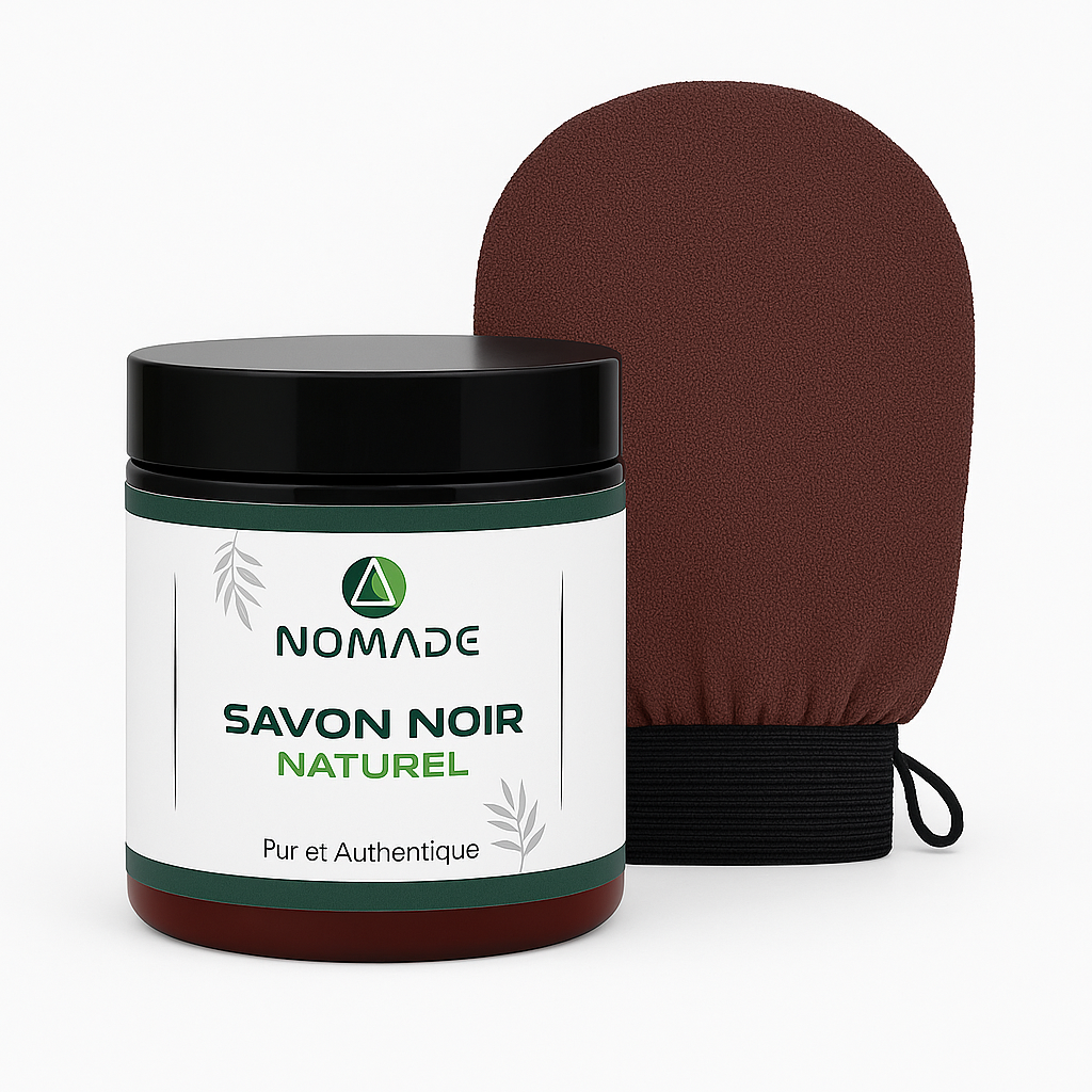 Savon Noir avec gant Kessa 250g